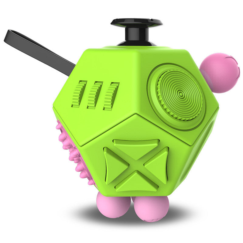 12-Side Fidget Cube for Stress Relief, Kids & Adults with ADHD, OCD, Autism