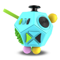 12-Side Fidget Cube for Stress Relief, Kids & Adults with ADHD, OCD, Autism