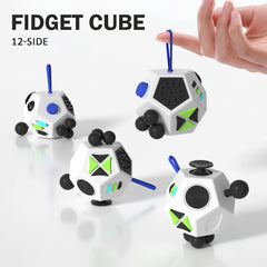 12-Side Fidget Cube for Stress Relief, Kids & Adults with ADHD, OCD, Autism