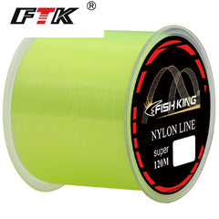 FTK Yellow Nylon Fishing Line 120M 12LB Monofilament Line Carp Tackle