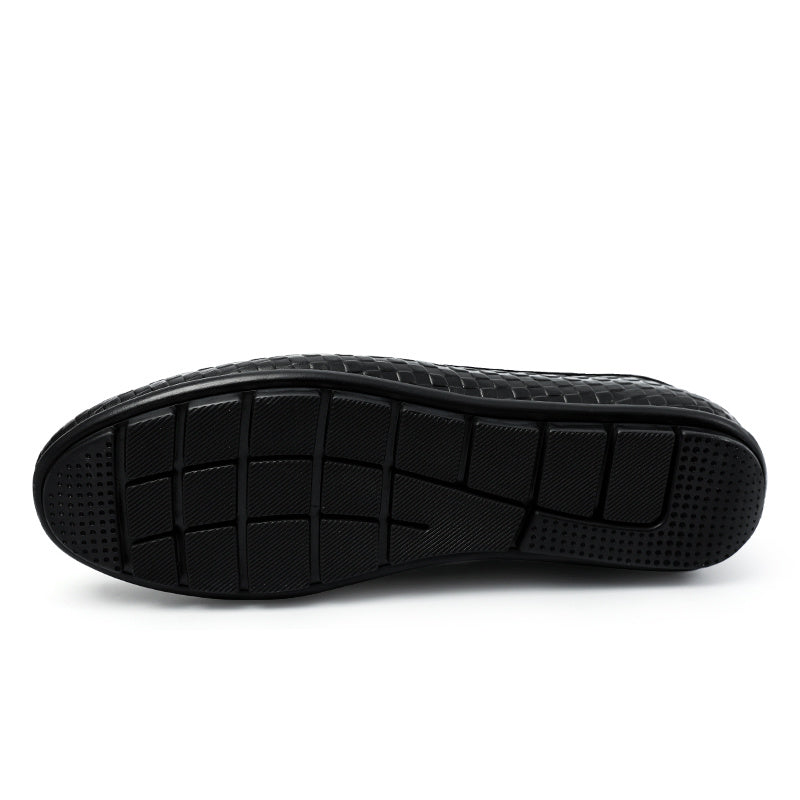 Men's Plaid Bit Loafers Autumn Winter Shoes