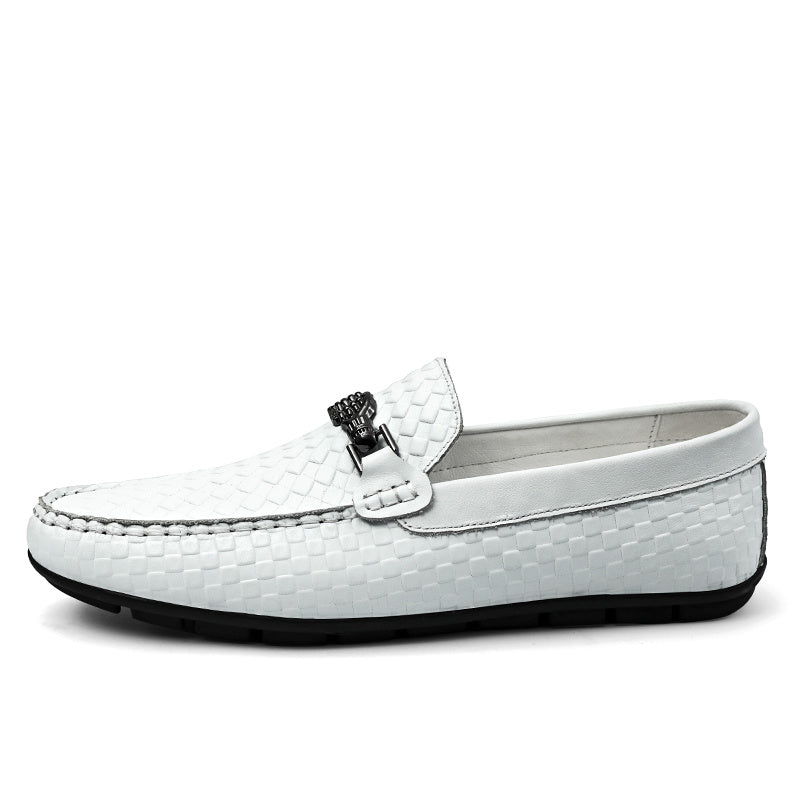 Men's Plaid Bit Loafers Autumn Winter Shoes