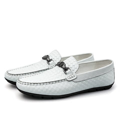 Men's Plaid Bit Loafers Autumn Winter Shoes