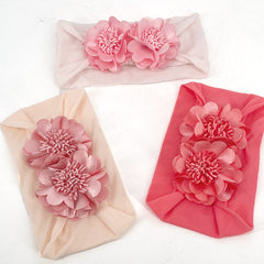 Wide Headband Flower Decor Hair Band for Baby Girls
