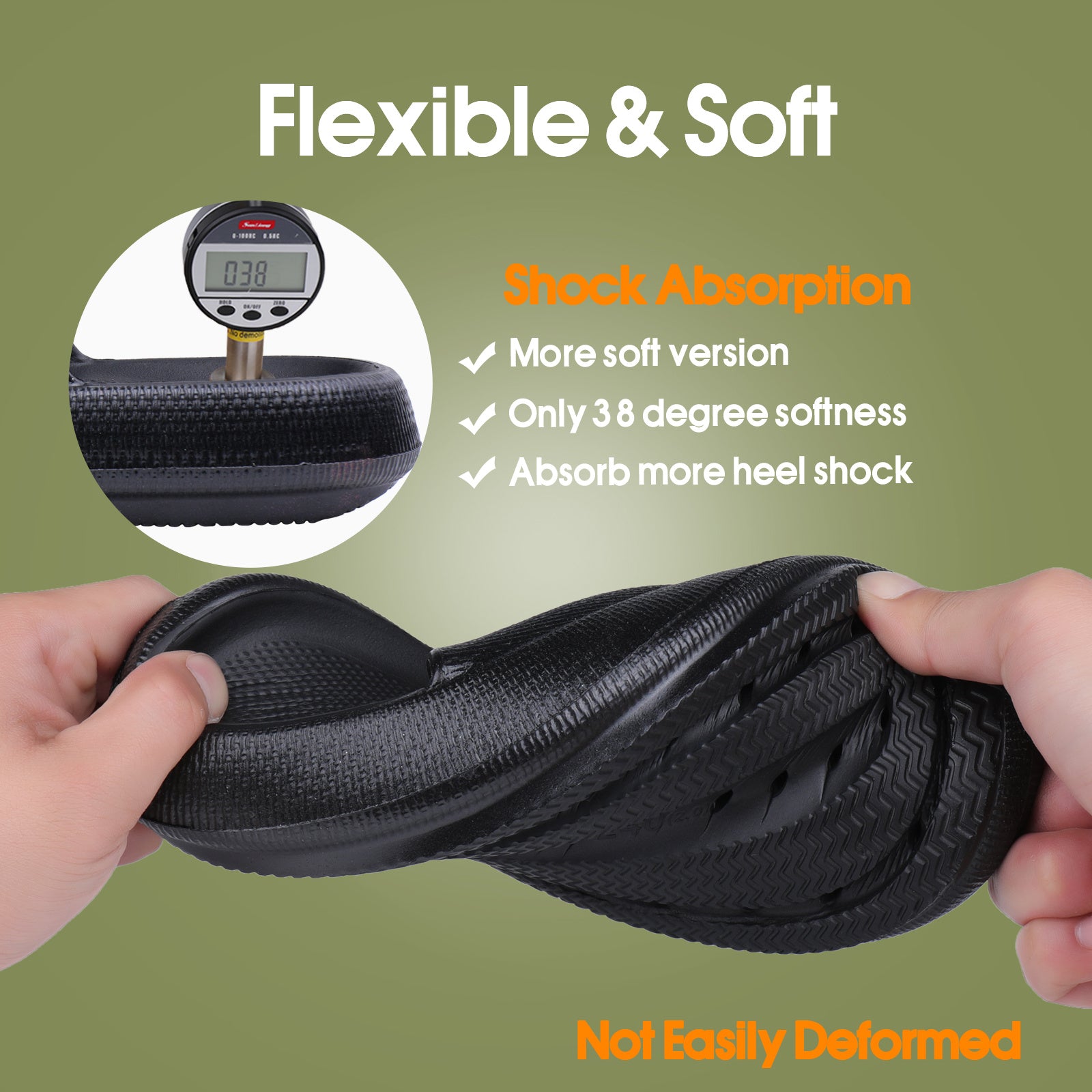 Men's Cloud Slides Pillow Slippers Lightweight Open Toe Shoes