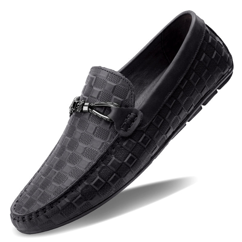 Men's Plaid Loafers Sneakers