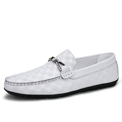 Men's Plaid Loafers Sneakers