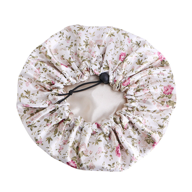 Baby Floral Satin Bonnet Cap for Girls & Boys