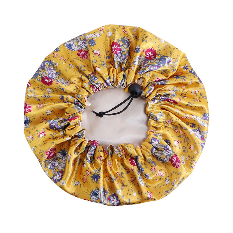 Baby Floral Satin Bonnet Cap for Girls & Boys
