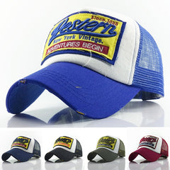 Women's Washed Mesh Baseball Caps Hip Hop Snapback Cap
