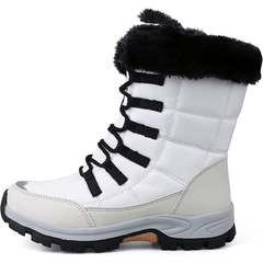 Women's Thermal Snow Boots Waterproof Mid Calf Non Slip Outdoor Hiking Boots