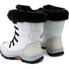 Women's Thermal Snow Boots Waterproof Mid Calf Non Slip Outdoor Hiking Boots