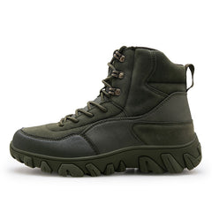 Men's Suede Snow Boots Warm Plush Lining Shoes For Outdoor Winter