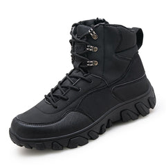 Men's Suede Snow Boots Warm Plush Lining Shoes For Outdoor Winter