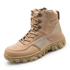 Men's Suede Snow Boots Warm Plush Lining Shoes For Outdoor Winter