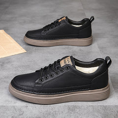 Men's Casual Lace Up Skate Shoes Lightweight Non slip Sneakers
