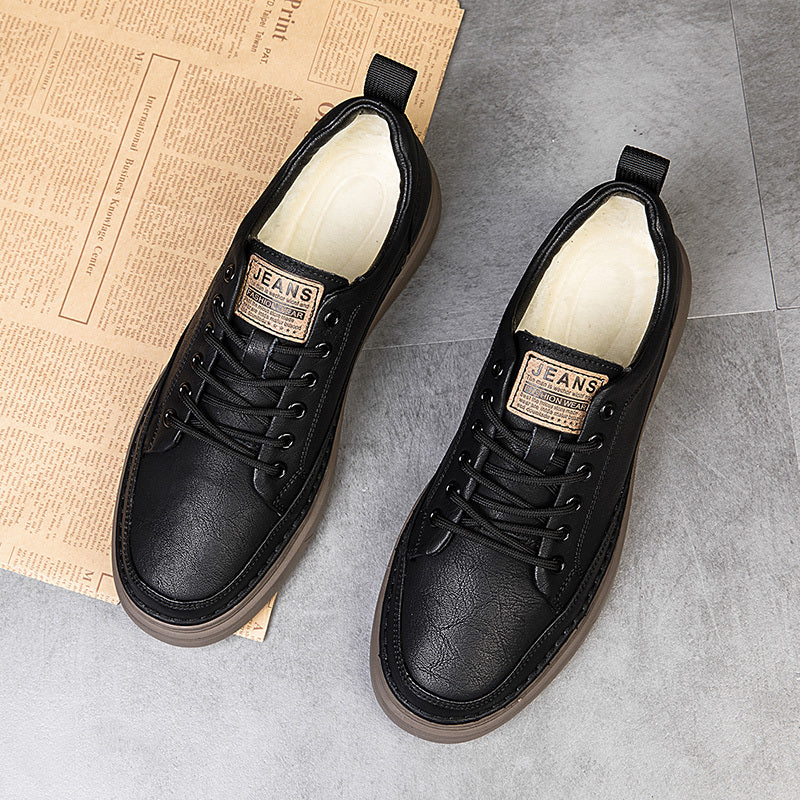 Men's Casual Lace Up Skate Shoes Lightweight Non slip Sneakers