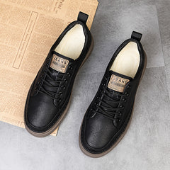 Men's Casual Lace Up Skate Shoes Lightweight Non slip Sneakers