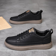 Men's Casual Lace Up Skate Shoes Lightweight Non slip Sneakers