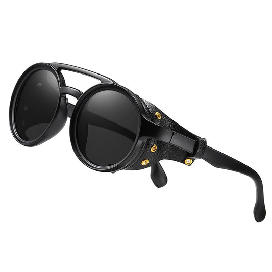 KEITHION Steampunk Style Round Vintage Sunglasses Retro Eyewear UV400