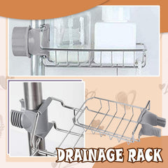 Stylish Stainless Steel Sponge Brush Rack