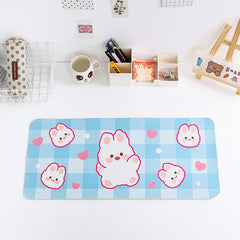 Bear & Bunny Waterproof Mouse Pad for Girls' Dorms