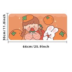 Bear & Bunny Waterproof Mouse Pad for Girls' Dorms