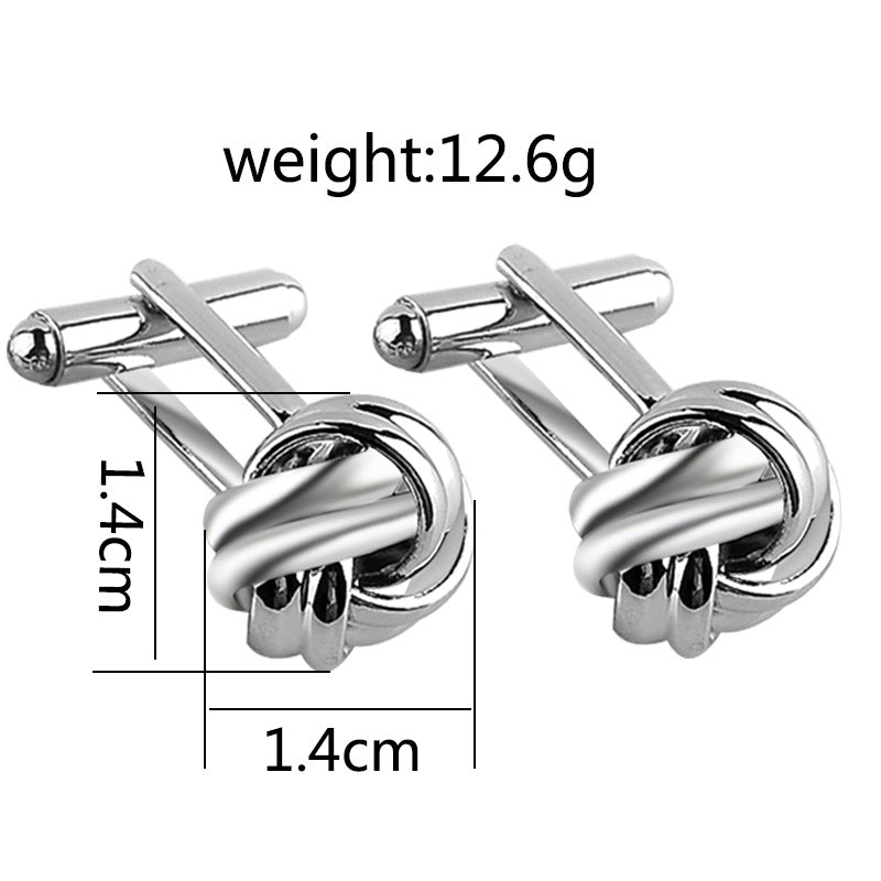 Classic Knot Cufflinks For Wedding Work Business Shirt Cufflinks