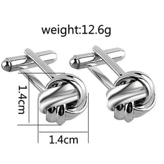 Classic Knot Cufflinks For Wedding Work Business Shirt Cufflinks