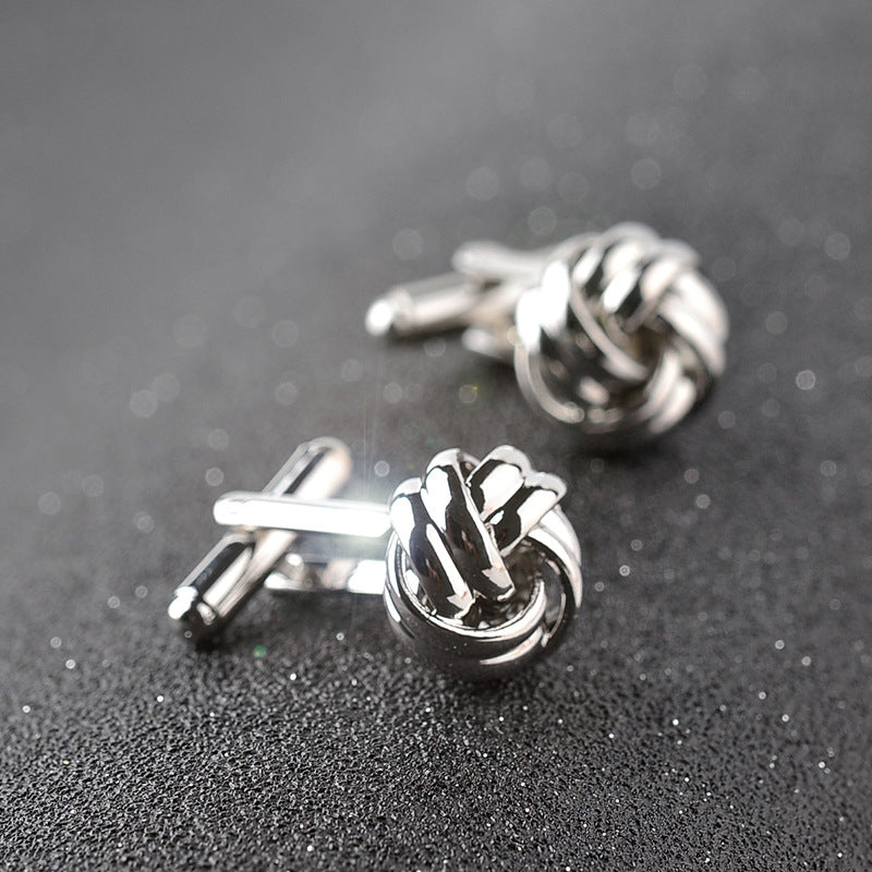 Classic Knot Cufflinks For Wedding Work Business Shirt Cufflinks