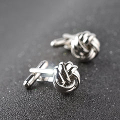 Classic Knot Cufflinks For Wedding Work Business Shirt Cufflinks