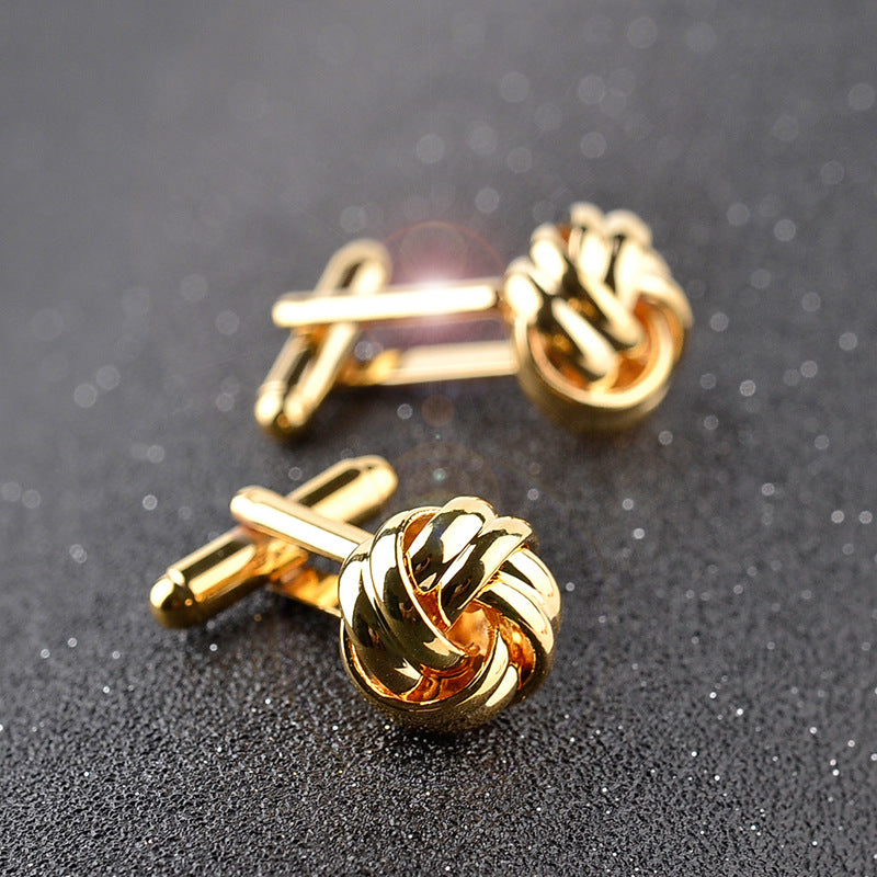 Classic Knot Cufflinks For Wedding Work Business Shirt Cufflinks
