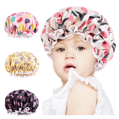 Baby Waterproof Bathing Shower Hat Shower Elastic Caps Sleeping Cap