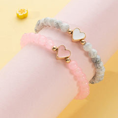 Heart Beaded Bracelet for Baby Girls