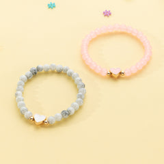 Heart Beaded Bracelet for Baby Girls