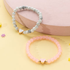 Heart Beaded Bracelet for Baby Girls