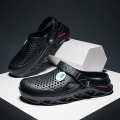 Men's Lightweight Open Back Clogs Mesh Bathing Shoes