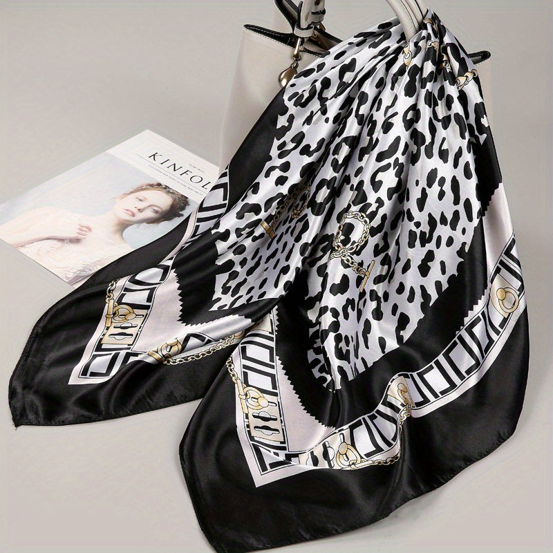 Satin Silk Bandana Headband Neckerchief Hair Band Wrap Shawl