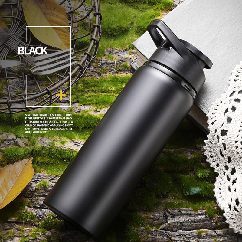 Stainless Steel Bottle with Straw and Leak Proof Lid 23.67oz Capacity