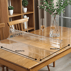Heat Resistant Clear Vinyl Blotter Mat Table Protector Easy Clean Durable PVC