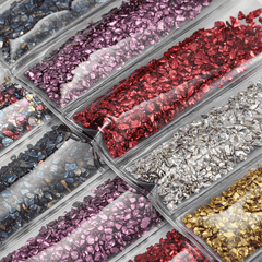 Crushed Glass Stones Resin Fillings Crystal UV Epoxy Filler DIY Crafts