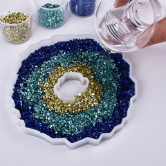 Crushed Glass Stones Resin Fillings Crystal UV Epoxy Filler DIY Crafts
