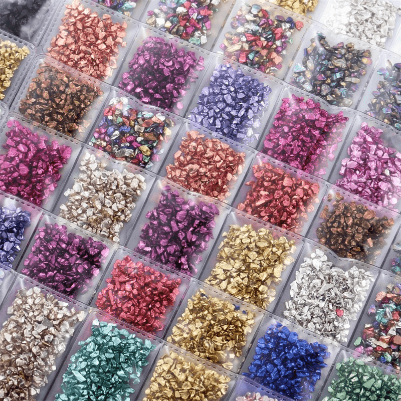 Crushed Glass Stones Resin Fillings Crystal UV Epoxy Filler DIY Crafts
