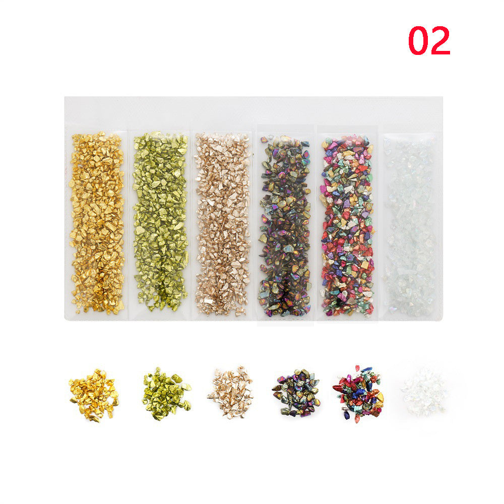 Crushed Glass Stones Resin Fillings Crystal UV Epoxy Filler DIY Crafts