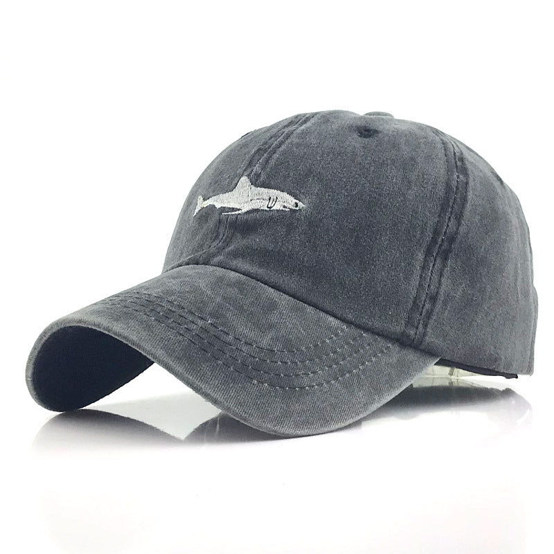 Shark Embroidery Baseball Cap