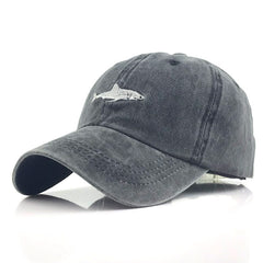 Shark Embroidery Baseball Cap