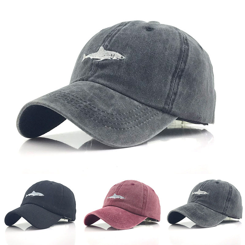 Shark Embroidery Baseball Cap