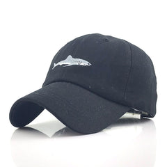 Shark Embroidery Baseball Cap