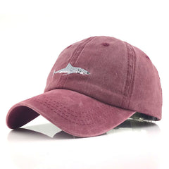 Shark Embroidery Baseball Cap