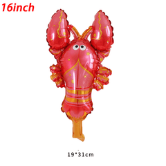 5pcs 16 Inch Mini Marine Animals Aluminum Balloon